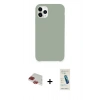 MARSİLYAN™- iPhone 11 Pro Max Kılıf Zirve Modern Özel Seri - Şeffaf Pasifik Cam Ekran Koruyucu + Pers Alüminyum Kamera Lens - KI