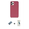 MARSİLYAN™- iPhone 11 Pro Max Kılıf Zirve Modern Özel Seri - Şeffaf Pasifik Cam Ekran Koruyucu + Metal Kamera Lens Koruma Cam - MI