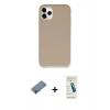 MARSİLYAN™- iPhone 11 Pro Max Kılıf Zirve Modern Özel Seri - Şeffaf Pasifik Cam Ekran Koruyucu + Metal Kamera Lens Koruma Cam - MR