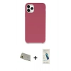 MARSİLYAN™- iPhone 11 Pro Max Kılıf Zirve Modern Özel Seri - Şeffaf Pasifik Cam Ekran Koruyucu + Rainbow Kamera Lens Koruma Cam - GD