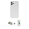 MARSİLYAN™- iPhone 11 Pro Max Kılıf Zirve Modern Özel Seri - Şeffaf Pasifik Cam Ekran Koruyucu + Rainbow Kamera Lens Koruma Cam - YL