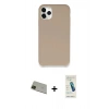 MARSİLYAN™- iPhone 11 Pro Max Kılıf Zirve Modern Özel Seri - Şeffaf Pasifik Cam Ekran Koruyucu + Rainbow Kamera Lens Koruma Cam - YL