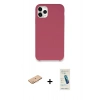MARSİLYAN™- iPhone 11 Pro Max Kılıf Zirve Modern Özel Seri - Şeffaf Pasifik Cam Ekran Koruyucu + Renkli Kamera Lens Koruma Cam - TU