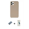 MARSİLYAN™- iPhone 11 Pro Max Kılıf Zirve Modern Özel Seri - Şeffaf Pasifik Cam Ekran Koruyucu + Shine Kamera Lens Koruma Cam - GI