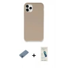 MARSİLYAN™- iPhone 11 Pro Max Kılıf Zirve Modern Özel Seri - Şeffaf Pasifik Cam Ekran Koruyucu + Shine Kamera Lens Koruma Cam - MI