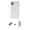 MARSİLYAN™- iPhone 11 Pro Max Kılıf Zirve Modern Özel Seri - Şeffaf Pasifik Cam Ekran Koruyucu + Shine Kamera Lens Koruma Cam - GS