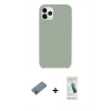 MARSİLYAN™- iPhone 11 Pro Max Kılıf Zirve Modern Özel Seri - Şeffaf Pasifik Cam Ekran Koruyucu + Shine Kamera Lens Koruma Cam - GI