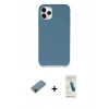 MARSİLYAN™- iPhone 11 Pro Max Kılıf Zirve Modern Özel Seri - Şeffaf Pasifik Cam Ekran Koruyucu + Shine Kamera Lens Koruma Cam - GD