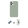 MARSİLYAN™- iPhone 11 Pro Max Kılıf Zirve Modern Özel Seri - Şeffaf Pasifik Cam Ekran Koruyucu + Shine Kamera Lens Koruma Cam - PE