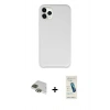 MARSİLYAN™- iPhone 11 Pro Max Kılıf Zirve Modern Özel Seri - Şeffaf Pasifik Cam Ekran Koruyucu + Pers Alüminyum Kamera Lens - YL