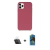 MARSİLYAN™- iPhone 11 Pro Max Kılıf Zirve Modern Özel Seri - Siyah 18D Cam Ekran Koruyucu + Kamera Lens Koruma Cam - SF