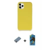 MARSİLYAN™- iPhone 11 Pro Max Kılıf Zirve Modern Özel Seri - Siyah 18D Cam Ekran Koruyucu + Metal Kamera Lens Koruma Cam - MR