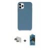 MARSİLYAN™- iPhone 11 Pro Max Kılıf Zirve Modern Özel Seri - Siyah 18D Cam Ekran Koruyucu + Pers Alüminyum Kamera Lens - YL