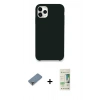 MARSİLYAN™- iPhone 11 Pro Max Kılıf Zirve Modern Özel Seri - Siyah 20D Premium Cam Ekran Koruyucu + Metal Kamera Lens Koruma Cam - GD