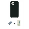 MARSİLYAN™- iPhone 11 Pro Max Kılıf Zirve Modern Özel Seri - Siyah 20D Premium Cam Ekran Koruyucu + Metal Kamera Lens Koruma Cam - GS
