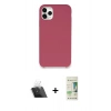 MARSİLYAN™- iPhone 11 Pro Max Kılıf Zirve Modern Özel Seri - Siyah 20D Premium Cam Ekran Koruyucu + Kamera Lens Koruma Cam - SF
