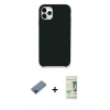 MARSİLYAN™- iPhone 11 Pro Max Kılıf Zirve Modern Özel Seri - Siyah 20D Premium Cam Ekran Koruyucu + Metal Kamera Lens Koruma Cam - MI
