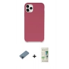 MARSİLYAN™- iPhone 11 Pro Max Kılıf Zirve Modern Özel Seri - Siyah 20D Premium Cam Ekran Koruyucu + Metal Kamera Lens Koruma Cam - MI