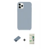 MARSİLYAN™- iPhone 11 Pro Max Kılıf Zirve Modern Özel Seri - Siyah 20D Premium Cam Ekran Koruyucu + Metal Kamera Lens Koruma Cam - MI
