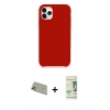MARSİLYAN™- iPhone 11 Pro Max Kılıf Zirve Modern Özel Seri - Siyah 20D Premium Cam Ekran Koruyucu + Rainbow Kamera Lens Koruma Cam - GD