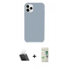 MARSİLYAN™- iPhone 11 Pro Max Kılıf Zirve Modern Özel Seri - Siyah 20D Premium Cam Ekran Koruyucu + Kamera Lens Koruma Cam - SF