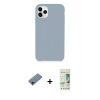 MARSİLYAN™- iPhone 11 Pro Max Kılıf Zirve Modern Özel Seri - Siyah 20D Premium Cam Ekran Koruyucu + Shine Kamera Lens Koruma Cam - GD