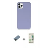 MARSİLYAN™- iPhone 11 Pro Max Kılıf Zirve Modern Özel Seri - Siyah 20D Premium Cam Ekran Koruyucu + Shine Kamera Lens Koruma Cam - GD