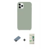 MARSİLYAN™- iPhone 11 Pro Max Kılıf Zirve Modern Özel Seri - Siyah 20D Premium Cam Ekran Koruyucu + Shine Kamera Lens Koruma Cam - GD