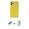 MARSİLYAN™- iPhone 11 Pro Max Kılıf Zirve Modern Özel Seri - Siyah 20D Premium Cam Ekran Koruyucu + Shine Kamera Lens Koruma Cam - SABE