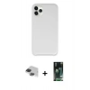 MARSİLYAN™- iPhone 11 Pro Max Kılıf Zirve Modern Özel Seri - Siyah 360 Mat Full Body Arka Koruyucu + Pers Alüminyum Kamera Lens - SH