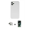 MARSİLYAN™- iPhone 11 Pro Max Kılıf Zirve Modern Özel Seri - Siyah 360 Mat Full Body Arka Koruyucu + Pers Alüminyum Kamera Lens - YL