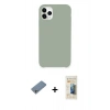 MARSİLYAN™- iPhone 11 Pro Max Kılıf Zirve Modern Özel Seri - Siyah 6D Mat Seramik Hayalet Nano Ekran Koruyucu + Shine Kamera Lens Koruma Cam - GS