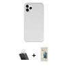 MARSİLYAN™- iPhone 11 Pro Max Kılıf Zirve Modern Özel Seri - Siyah 6D Mat Seramik Hayalet Nano Ekran Koruyucu + Kamera Lens Koruma Cam - SF
