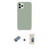 MARSİLYAN™- iPhone 11 Pro Max Kılıf Zirve Modern Özel Seri - Siyah 6D Mat Seramik Hayalet Nano Ekran Koruyucu + Metal Kamera Lens Koruma Cam - SH
