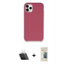 MARSİLYAN™- iPhone 11 Pro Max Kılıf Zirve Modern Özel Seri - Siyah 6D Mat Seramik Hayalet Nano Ekran Koruyucu + Kamera Lens Koruma Cam - SF