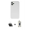 MARSİLYAN™- iPhone 11 Pro Max Kılıf Zirve Modern Özel Seri - Siyah Bilvis Hayalet Cam Ekran Koruyucu + Kamera Lens Koruma Cam - SF