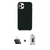 MARSİLYAN™- iPhone 11 Pro Max Kılıf Zirve Modern Özel Seri - Siyah Bilvis Hayalet Cam Ekran Koruyucu + Kamera Lens Koruma Cam - SF