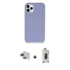 MARSİLYAN™- iPhone 11 Pro Max Kılıf Zirve Modern Özel Seri - Siyah Bilvis Hayalet Cam Ekran Koruyucu + Pers Alüminyum Kamera Lens - LT
