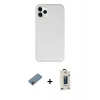 MARSİLYAN™- iPhone 11 Pro Max Kılıf Zirve Modern Özel Seri - Siyah Bilvis Hayalet Cam Ekran Koruyucu + Shine Kamera Lens Koruma Cam - PE