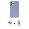 MARSİLYAN™- iPhone 11 Pro Max Kılıf Zirve Modern Özel Seri - Siyah Bilvis Hayalet Cam Ekran Koruyucu + Pers Alüminyum Kamera Lens - KI