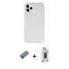 MARSİLYAN™- iPhone 11 Pro Max Kılıf Zirve Modern Özel Seri - Siyah Bilvis Hayalet Cam Ekran Koruyucu + Shine Kamera Lens Koruma Cam - GD