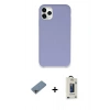 MARSİLYAN™- iPhone 11 Pro Max Kılıf Zirve Modern Özel Seri - Siyah Bilvis Hayalet Cam Ekran Koruyucu + Shine Kamera Lens Koruma Cam - GI