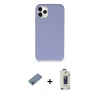 MARSİLYAN™- iPhone 11 Pro Max Kılıf Zirve Modern Özel Seri - Siyah Bilvis Hayalet Cam Ekran Koruyucu + Shine Kamera Lens Koruma Cam - SABE