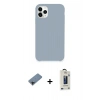 MARSİLYAN™- iPhone 11 Pro Max Kılıf Zirve Modern Özel Seri - Siyah Bilvis Hayalet Cam Ekran Koruyucu + Shine Kamera Lens Koruma Cam - SH