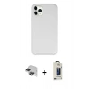 MARSİLYAN™- iPhone 11 Pro Max Kılıf Zirve Modern Özel Seri - Siyah Bilvis Hayalet Cam Ekran Koruyucu + Pers Alüminyum Kamera Lens - SH