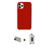 MARSİLYAN™- iPhone 11 Pro Max Kılıf Zirve Modern Özel Seri - Siyah Bilvis Hayalet Cam Ekran Koruyucu + Rainbow Kamera Lens Koruma Cam - YL