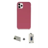 MARSİLYAN™- iPhone 11 Pro Max Kılıf Zirve Modern Özel Seri - Siyah Bilvis Hayalet Cam Ekran Koruyucu + Rainbow Kamera Lens Koruma Cam - YL