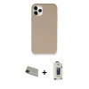 MARSİLYAN™- iPhone 11 Pro Max Kılıf Zirve Modern Özel Seri - Siyah Bilvis Hayalet Cam Ekran Koruyucu + Rainbow Kamera Lens Koruma Cam - YL