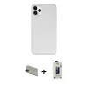 MARSİLYAN™- iPhone 11 Pro Max Kılıf Zirve Modern Özel Seri - Siyah Bilvis Hayalet Cam Ekran Koruyucu + Rainbow Kamera Lens Koruma Cam - YL