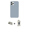 MARSİLYAN™- iPhone 11 Pro Max Kılıf Zirve Modern Özel Seri - Siyah Bilvis Hayalet Cam Ekran Koruyucu + Rainbow Kamera Lens Koruma Cam - YL